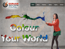 Tablet Screenshot of gunjanpaints.com